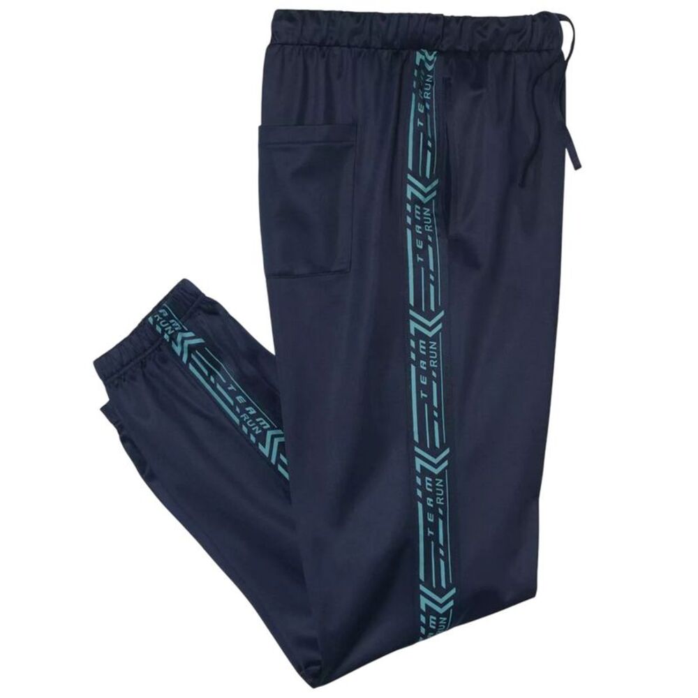 Atlas For Men Mens Polyester Knitted Sweatpants / Dark Blue